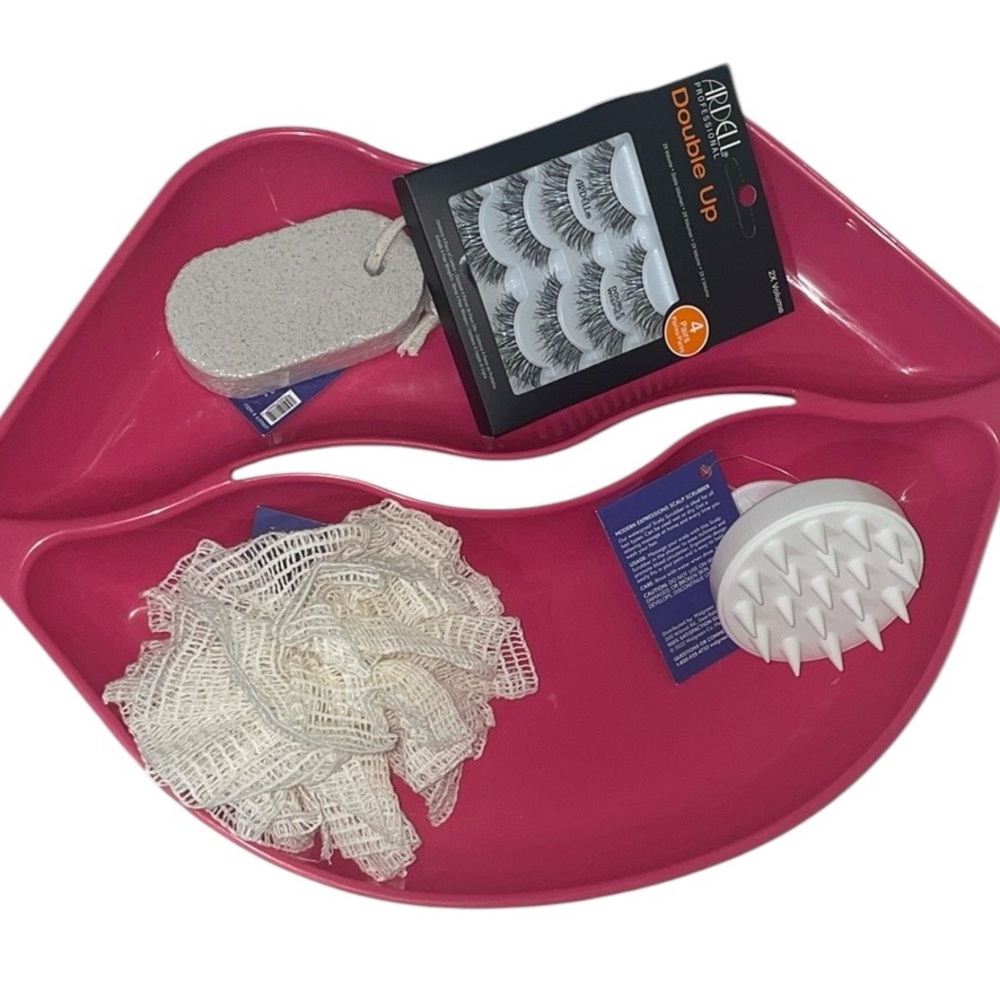 make up bath body bundle set eyelashes pumice